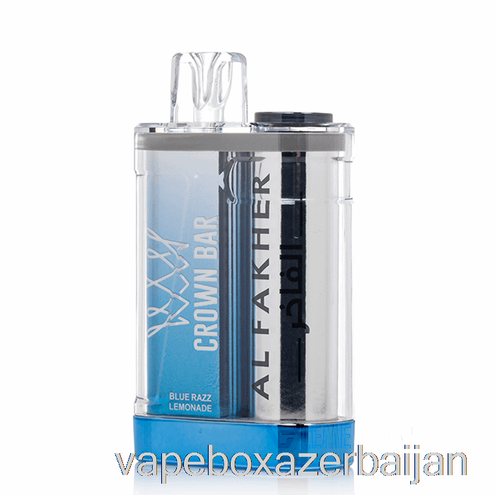 Vape Baku Al Fakher Crown Bar Crystal 9000 Disposable Blue Razz Lemonade